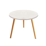 SOGA 60x60cm White Small Side Coffee Table Living Room Balcony Home Décor Style