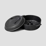 NNEAGS 28cm Cast Iron Dutch Oven Pre-Seasoned Cast Iron Pot with Lid