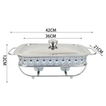 NNEAGS 2L Lace Edge Dining Stove Silver Color Portable Dining Cooking Appliance for Kitchen Essential