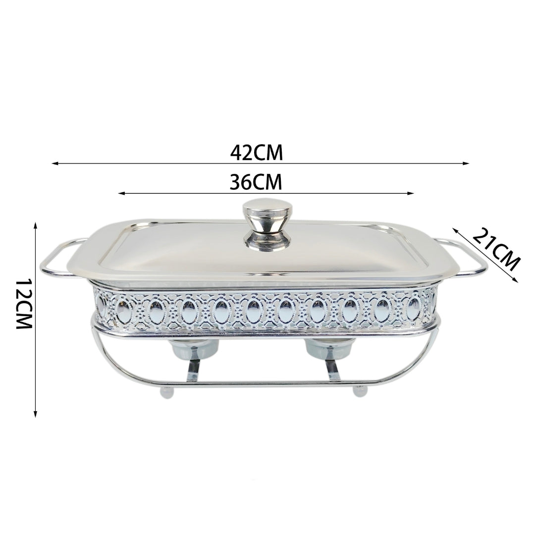 NNEAGS 2L Lace Edge Dining Stove Silver Color Portable Dining Cooking Appliance for Kitchen Essential