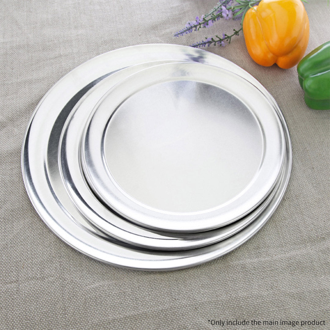 SOGA 6X 9-inch Round Aluminum Steel Pizza Tray Home Oven Baking Plate Pan