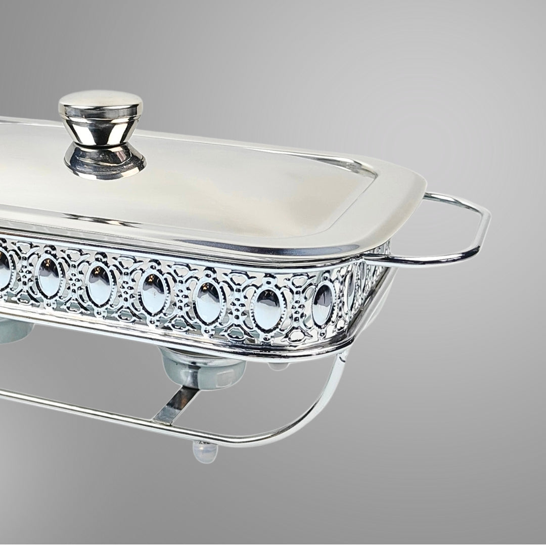 NNEAGS 2L Lace Edge Dining Stove Silver Color Portable Dining Cooking Appliance for Kitchen Essential