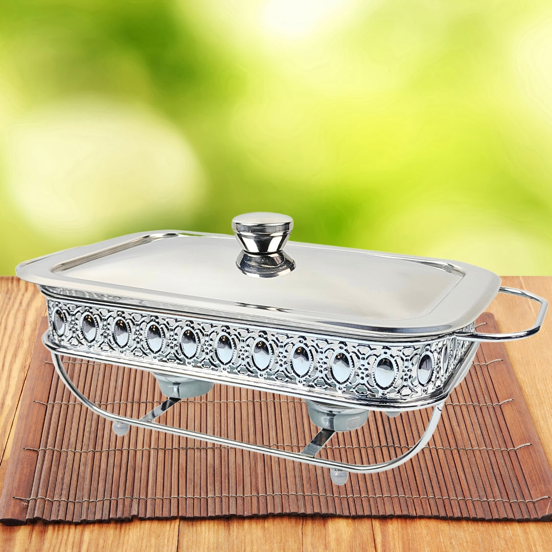NNEAGS 1.5L Lace Edge Dining Stove Silver Color Portable Dining Cooking Appliance for Kitchen Essential