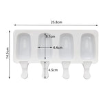 8 Hole Silicone Ice Cream Mold Magnum Silicone Mold DIY Fruit Juice Ice Pop Cube Maker Ice Tray Popsicle Mould Baking Accessorie