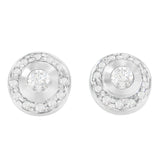 14K White Gold 1/3 cttw Round Cut Diamond Earrings (H-I, SI2-I1)-0