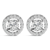 Men's 14K White Gold 1 3/4 Cttw Lab Grown Diamond Halo Cufflink-0