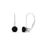 1 Carat Round Diamond Lever Back Earrings
