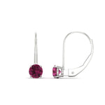 1 Carat Round Diamond Lever Back Earrings