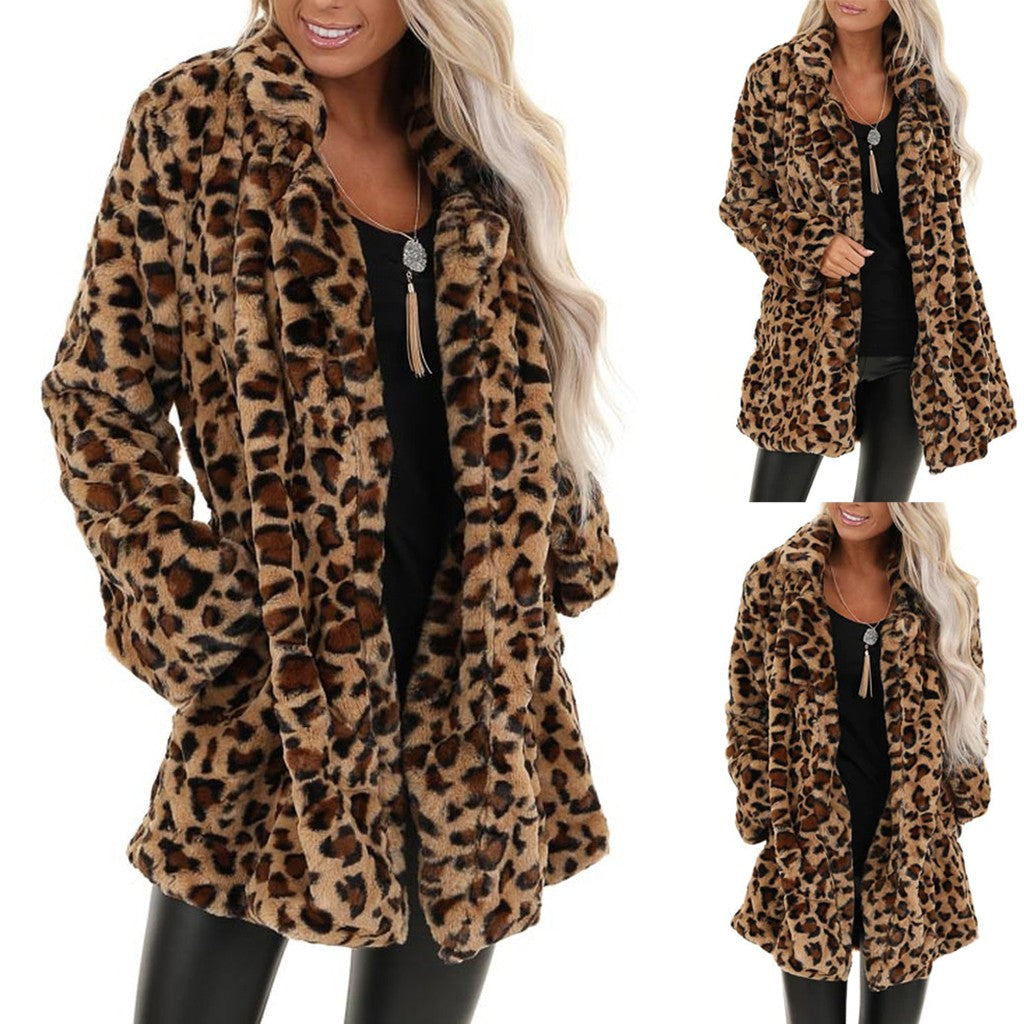 Plush loose cardigan