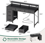 47 Inch RGB Gaming Desk For Home Office And Gaming Setup