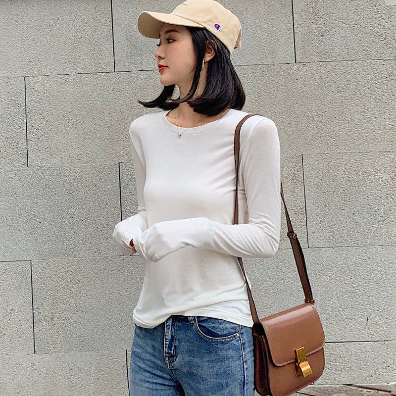 Basic Crew Neck Long Sleeve Shirt