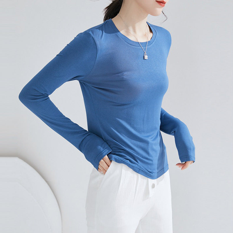 Basic Crew Neck Long Sleeve Shirt