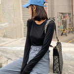 Basic Crew Neck Long Sleeve Shirt