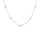 14K Gold Diamond Station Necklace (1 1/10 cttw, H-I Color, VS2-SI1 Clarity)-2