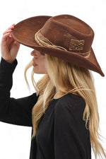 Distress Vintage Shapable Fedora Cowboy Hat