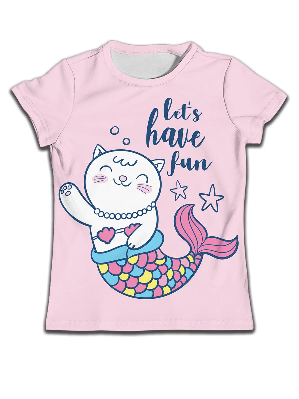 Children T-shirt Clothes Casual Soft T-shirt Cute Cat Cartoon Pattern