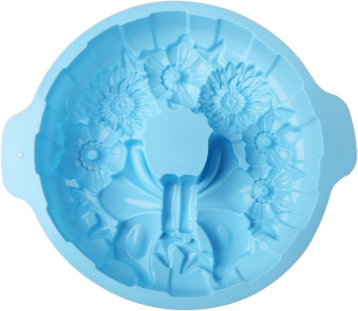 11.5'' Bow Tie Flower Cake Mold Silicone Baking Molds Party Cake Bakeware for Your Birthday Dessert, Cake, Bread, Tart, Pie, Flan and More #3