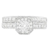 14K White Gold 1 ct. TDW Round Cut Diamond Ring (G-H, I1-I2)-2