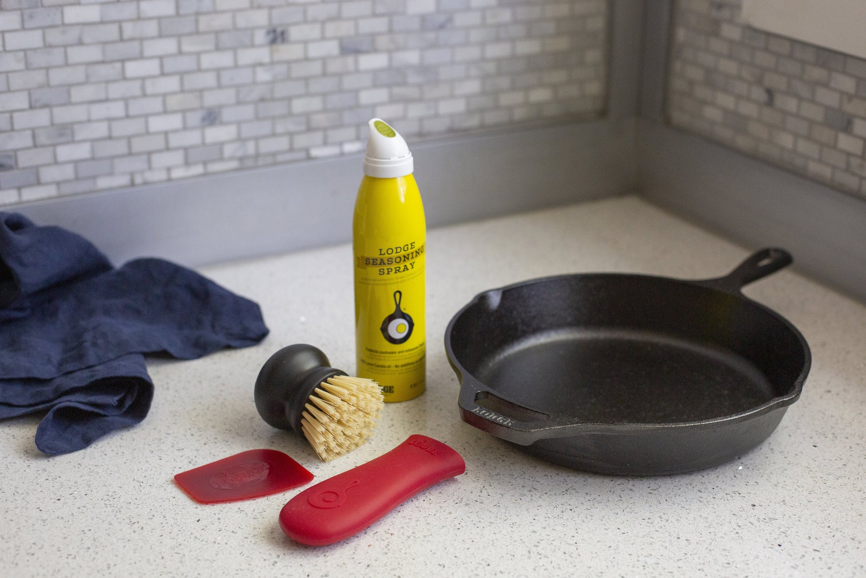 Cast Iron Seasoned Cast Iron Care Kit