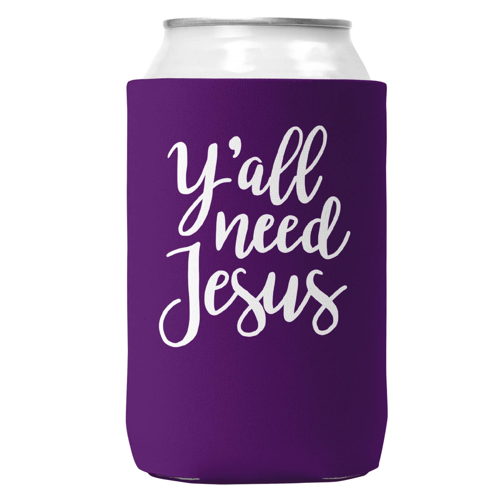 Y'all Need Jesus Can Coozie Cooler for 12oz Cans