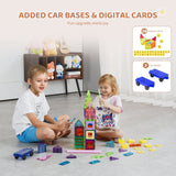Magnetic Tiles Magnetic Building Toy 121 PCS Magnet Blocks For Kids 3D Set