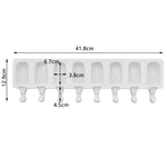 8 Hole Silicone Ice Cream Mold Magnum Silicone Mold DIY Fruit Juice Ice Pop Cube Maker Ice Tray Popsicle Mould Baking Accessorie