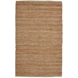 2' X 3' Brown And Brick Red Jute Striped Flatweave Handmade Area Rug