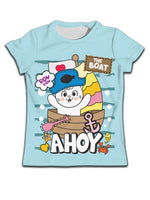 Children T-shirt Clothes Casual Soft T-shirt Cute Cat Cartoon Pattern