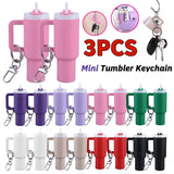 Mini Cup Keychain Lip Balm Keychain Cute Tumbler Key Ring Chapstick Holder Keychain Handbag Charms Key Ring for Handbag Decor