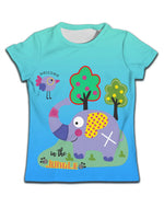Children T-shirt Clothes Casual Soft T-shirt Cute Cat Cartoon Pattern