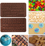 Silicone Heart Molds Set, 8 Cavities Heart Cake Mold, Popsicle Molds with 50 Sticks, Letter and Number Chocolate Molds, 6 Holes Semi Sphere Molds for Baking Valentines Day Decor Gifts, Purple