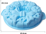 11.5'' Bow Tie Flower Cake Mold Silicone Baking Molds Party Cake Bakeware for Your Birthday Dessert, Cake, Bread, Tart, Pie, Flan and More #3