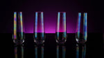 Iridescent Luster Pearl Radiance Set of 4 Wine Glasses 10oz - Radiant and Nostalgic Large Red or White Wine Glass, Entertaining An Ethereal Experience