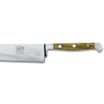 ALPHA OLIVE | Bread Knife Franz Dude 12.5 " Right hand version | Forged steel / Olive Wood Handle-2