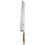 ALPHA OLIVE | Bread Knife Franz Dude 12.5 " Right hand version | Forged steel / Olive Wood Handle-3