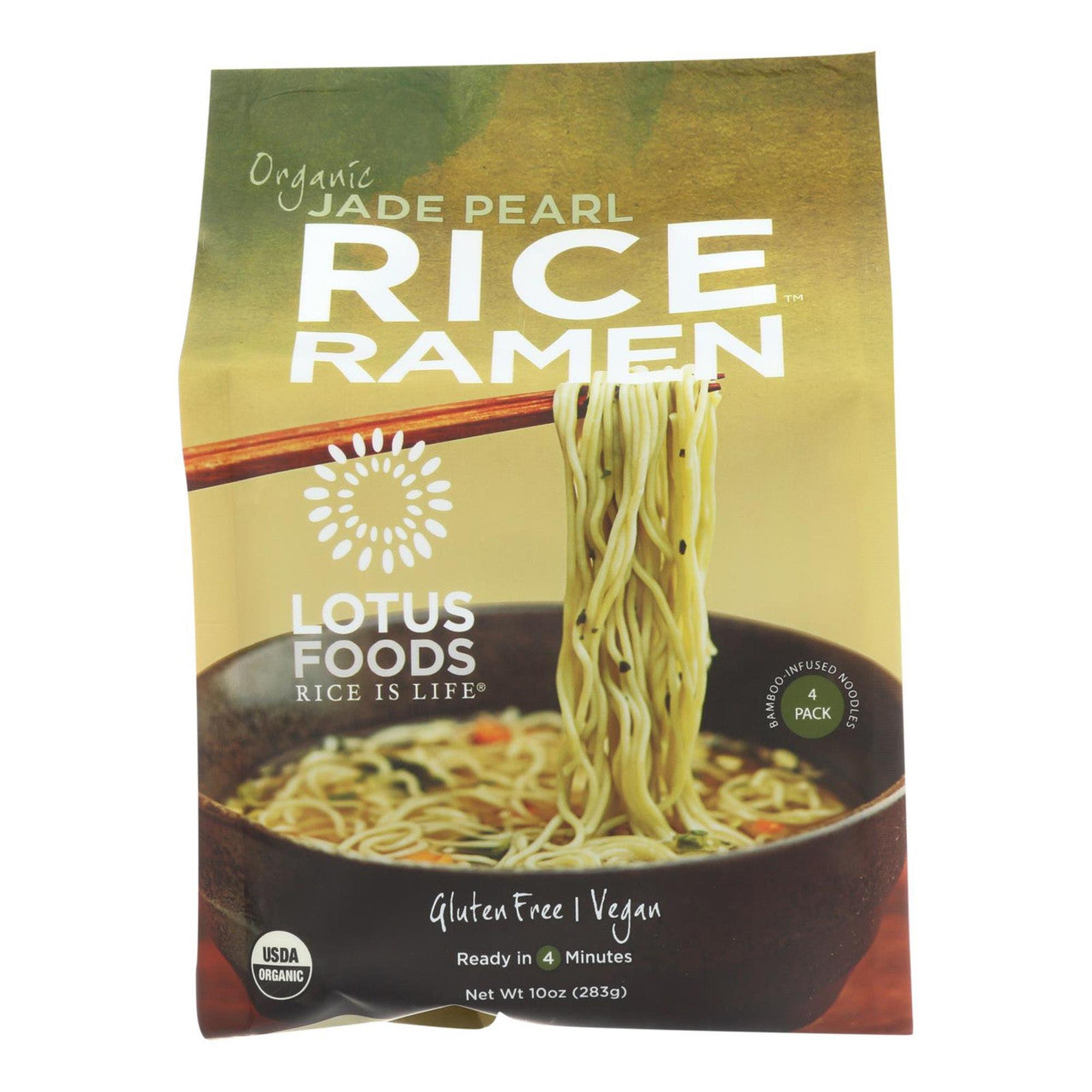 Lotus Foods Organic Rice Ramen Noodles Jade Pearl Rice (6x10 OZ)-0
