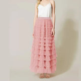 Women Skirts Y2K Cake Skirt a Line Tight High Waist Long Elegant Slim Fit Maxi Party Elegant Casual Temperament Summer 2024