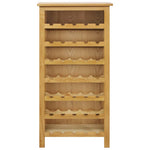 NNEVL Wine Cabinet 56x32x110 cm Solid Oak Wood