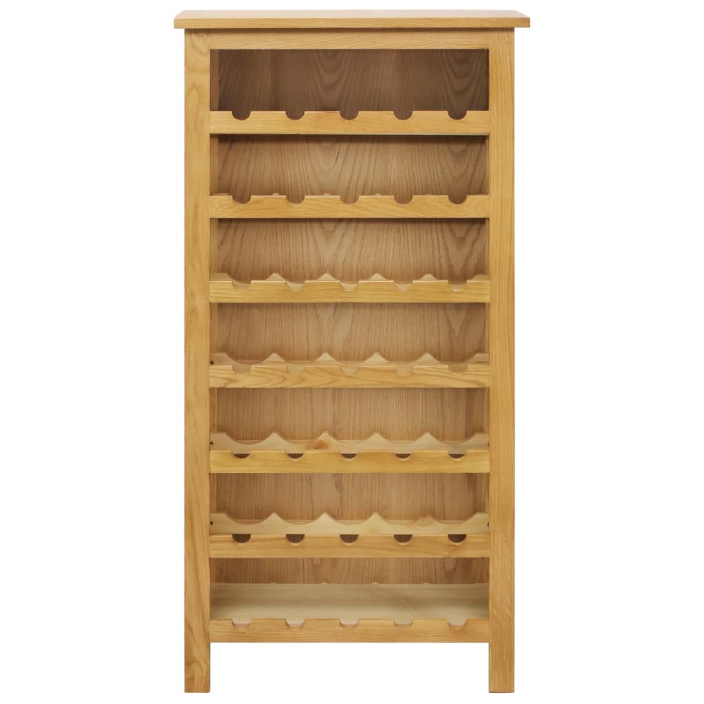 NNEVL Wine Cabinet 56x32x110 cm Solid Oak Wood