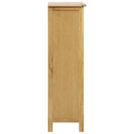NNEVL Wine Cabinet 56x32x110 cm Solid Oak Wood