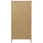 NNEVL Wine Cabinet 56x32x110 cm Solid Oak Wood