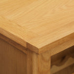 NNEVL Wine Cabinet 56x32x110 cm Solid Oak Wood