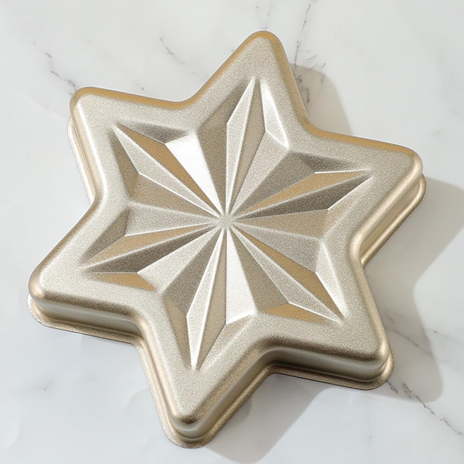 Hexagonal Star Shaped Cake Pan Aluminum Nonstick Cake Decorating Mould Birthday/Wedding/Anniversary/Party Cake Baking Pans Tins Bakeware