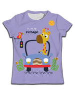 Children T-shirt Clothes Casual Soft T-shirt Cute Cat Cartoon Pattern