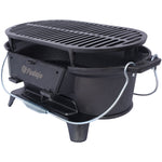 Outdoor Oval Cast Iron Grill, Portable Charcoal Grill, and Desktop Cast Iron Frying Pan