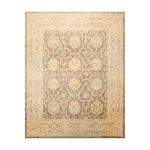 8x10 Olive Green, Beige Hand Knotted 100% Wool Peshawar Traditional Oriental Area Rug-0