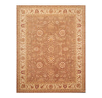 7'9" x 9'9" Handmade Heritage HE09 Olive Wool Area Rug Light Brown-0