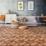 8x10 Olive Brown Hand knotted 100% Wool Modern & Contemporary Oriental Area Rug-0