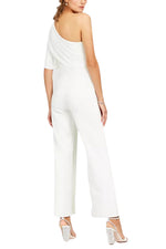 Adrianna Papell One-Shoulder Bodice Wide Leg Jumpsuit