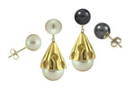 Akoya pearl drop earring- 14K Gold